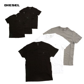 ディーゼル DIESEL Tシャツ 半袖 3PACK 3枚セット メンズ ブラック×3/3色セット 00SPDG 0LIAD