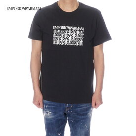 エンポリオ・アルマーニ スイムウェアライン EMPORIO ARMANI SWIM WEAR Tシャツ メンズ ブラック×ホワイト 211818 4R468 36021
