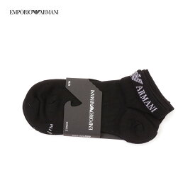 【スーパーSALE！10%OFF】エンポリオ・アルマーニ EMPORIO ARMANI ショートソックス 3足セット メンズ ブラック 300048 4R254 50620