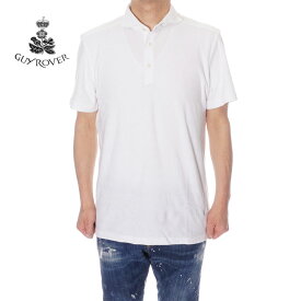 ギローバー GUY ROVER パイル素材ポロシャツ メンズ ホワイト PC207 541501 01【CP】