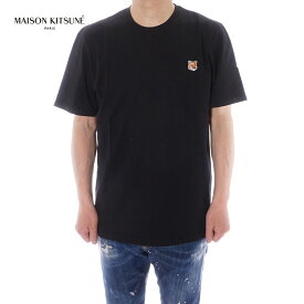 メゾン キツネ MAISON KITSUNE 半袖 丸首 Tシャツ ユニセックス ブラック LM00104KJ0008 P199