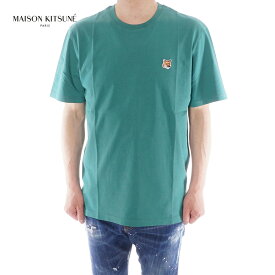 メゾン キツネ MAISON KITSUNE 半袖 丸首 Tシャツ ユニセックス グリーン LM00104KJ0008 P373