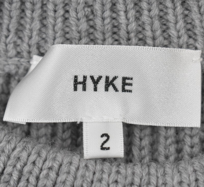 楽天市場】HYKE/ハイク 18AW リブクルーネックセーター ニット サイズ