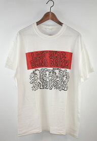 LYBB×Keith Haring/エルワイビービー×キースヘリング　プリントTシャツ　サイズ：L　カラー：ホワイト【中古】【古着】【USED】【220729】【yast】