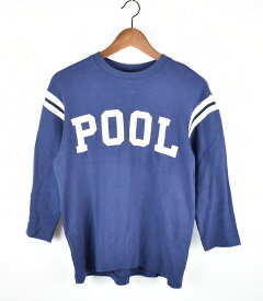 THE POOL aoyama/プール青山　7分袖Tシャツ　カットソー　サイズ：XS　カラー：ネイビー【中古】【古着】【USED】【200723】【yast】