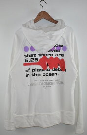OFF-WHITE/オフホワイト　20SS　プルオーバーパーカー　Ocean Debris hoodie　サイズ：XXS　カラー：ホワイト【中古】【古着】【USED】【201216】【yast】