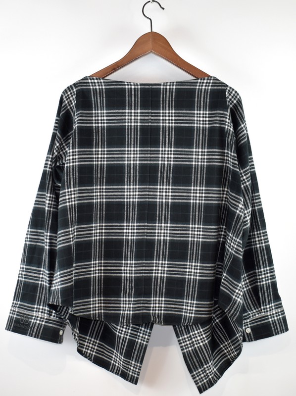 楽天市場】BALENCIAGA/バレンシアガ 22SS チェックシャツ巻きスカート