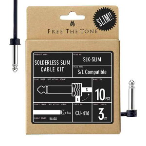 Free The Tone/SLK-SLIM Solderless Slim Cable Kit �p�b�`�P�[�u���L�b�g �t���[�U�g�[��