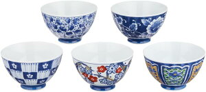 �јq ������� �F ���ъG�ς� ���� �Z�b�g Japanese Rice bowl 5pcs set porcelain/Size(cm) ��12x7.3/No:770800