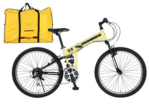 HUMMER(�n�}�[) FD-ATB2618Wsus 26�C���`���[�o�b�O�Z�b�g �u���b�N 26�C���` �܂肽���ݎ��}�E���e���o�C�N W�T�X�y���V�������� 18�i�ϑ�/���[�o�b�O�t�� 63276