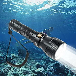 ShinePick �_�C�r���O���C�g LED���������d�� �������C�g L2 LED 18650�d�r(�ʔ���)�ɑΉ� 1200LM �������p �y�� IPX8���͖h�� ���[100M�g�p�\ 3�i�K���� �h��/�h��/�A�E�g�h�A�ȂǂɓK�p�c