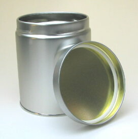 スクリュー缶 Dタイプ（直径10cm×高さ12cm） シルバー