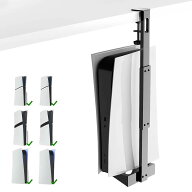 新型PS5 Slim/PS5 Pro/PS5用デスク下ホルダー【新登場 PS5 pro/slim】 PS5 スリム 縦置きスタンド ヘッド…