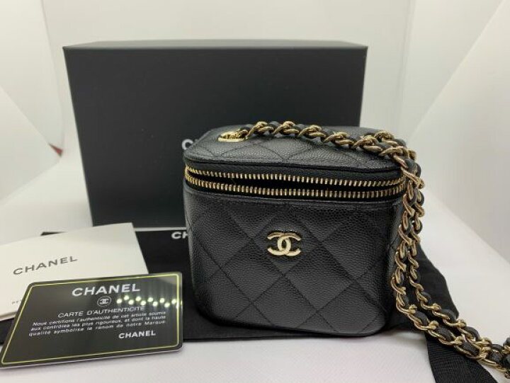 楽天市場 在庫即発 Chanel シャネル 21p クラシック スモール ヴァニティー ケースロゴブラック 送料無料 Selecthouse セレクトハウス 海外正規店直接買い付け品 レディース ヴァニティーショルダー斜め掛け Select House