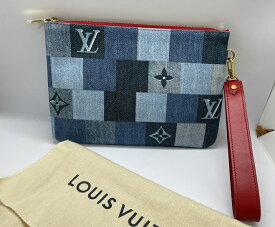 ルイヴィトン新品お買い得！【在庫即発】LOUIS VUITTON ルイ・ヴィトン スクエア デニム モノグラム シティ ポシェット M68761