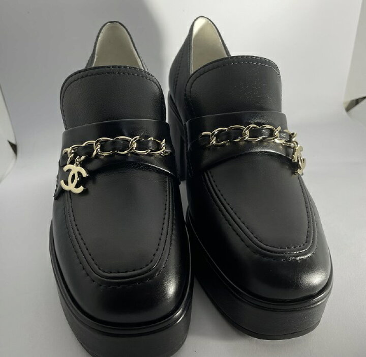 大人気♪】 CHANEL ココマーク 厚底ローファー (CHANEL/ローファー 