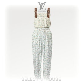 直営店リボンルイ ヴィトン 新品SELECTHOUSE☆セレクトハウスLOUIS VUITTONルイ・ヴィトンLV リミックスフローラルプリントレザーストラップジャンプスーツ
