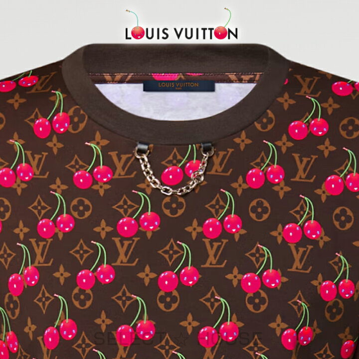 S ルイヴィトンTシャツモノグラムtee ラインストーンLV 村上隆
