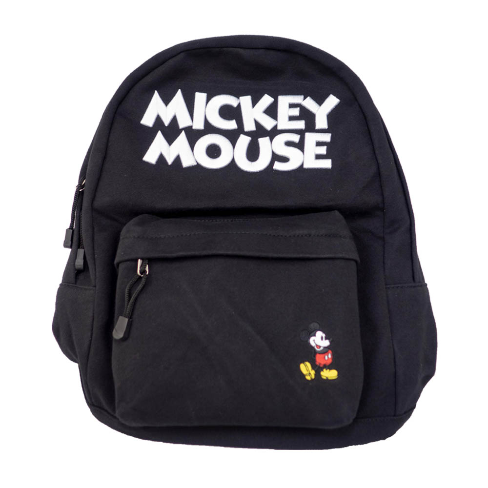 ディズニー おすすめ特集 Disney ミッキーマウス 刺繍ロゴ 激安通販 スウェットリュック E-Come ブラック イーカム ギフト プレゼント