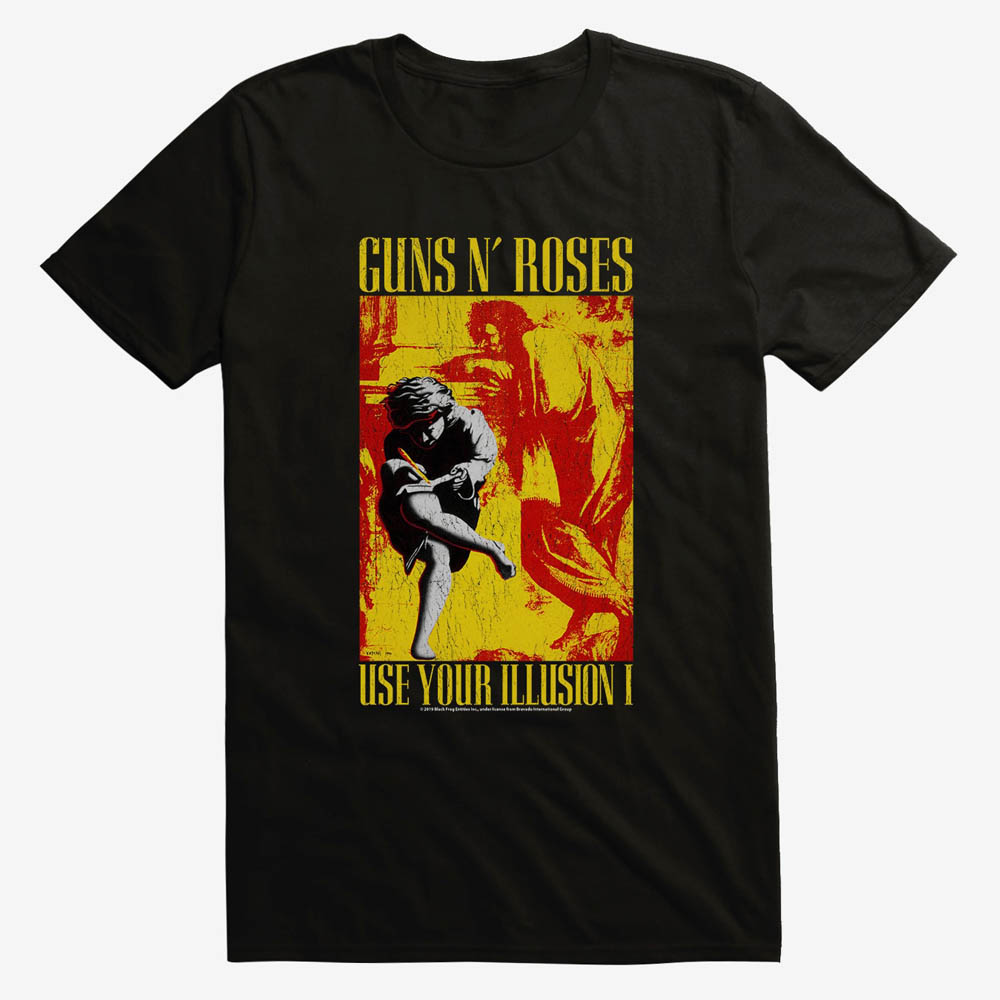 ガンズアンドローゼス Tシャツ Guns N' Roses Use Your Illusion I T-Shirt メンズ ロック バンドTee Tシャツ・カットソー