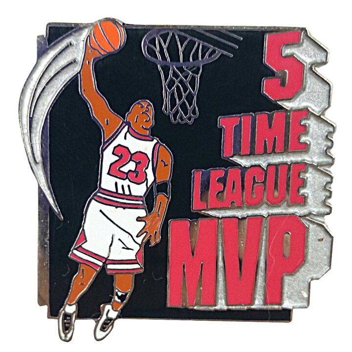 楽天市場 Nba ブルズ マイケル ジョーダン 引退 記念 ピンバッジ 5タイム リーグ Mvp Upper Deck アッパーデック レアアイテム 1910価格変更 映画エンタメショップ Selection
