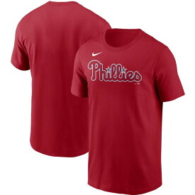 MLB フィラデルフィア・フィリーズ Tシャツ チーム ワードマーク ナイキ/Nike レッド【OCSL】