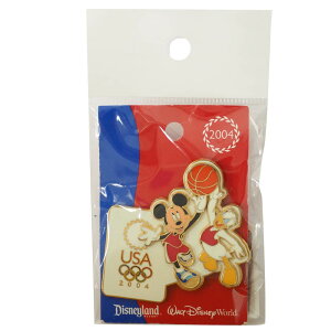 �A�����J��\ �f�B�Y�j�[ 2004 �A�e�l USA Decathlon Series Pin : Basketball LE1000 �s���o�b�` �s���Y Disney