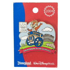 Olympic �`�b�v & �f�[�� USA 2004 Countdown to the Olympics Pin : 2 (Chip) LE750 Walt Disney World