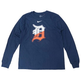 MLB タイガース Tシャツ Angle Logo Long Sleeve T-Shirt ナイキ/Nike ネイビー