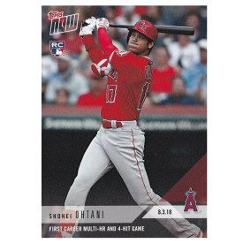 MLB 大谷翔平 エンゼルス トレカ トレーディングカード 8.3.18 Career 4 Hits 2 Homeruns (ENG)553J Topps