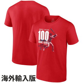 MLB 大谷翔平 エンゼルス Tシャツ メジャー通算100号ホームラン達成記念 100th Career Home Run 海外版 Fanatics