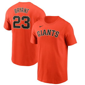 MLB クリス・ブライアント サンフランシスコ・ジャイアンツ Tシャツ ネーム＆ナンバー 背番号 ナイキ/Nike オレンジ