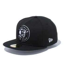 NBA ブルックリン・ネッツ キャップ 59FIFTY Logo Cap (Alternate Logo) ニューエラ/New Era ブラック
