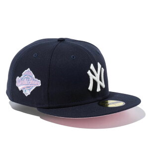 MLB �����L�[�X �L���b�v Pop Sweat 59FIFTY Side Patch Cap(World Series 1996 Pink) �j���[�G��/New Era �l�C�r�[