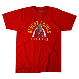 【海外限定版】MLB アルバート・プホルス カージナルス Tシャツ Pujols Forever T-Shirt BreakingT レッド