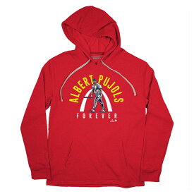 【海外限定版】MLB アルバート・プホルス カージナルス パーカー Pujols Forever Hoodie BreakingT レッド