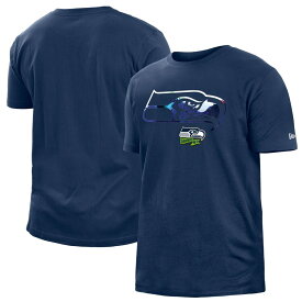 NFL シーホークス Tシャツ 2022 サイドライン インク染め T-Shirt ニューエラ/New Era カレッジネイビー