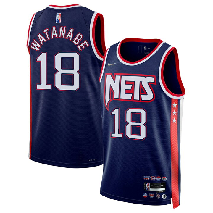 楽天市場】NBA 渡邊雄太 ブルックリン・ネッツ ユニフォーム 2021/22 