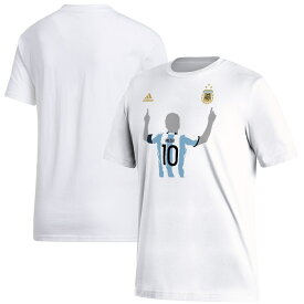 Soccer リオネル・メッシ アルゼンチン代表 Tシャツ サッカー ワールドカップ2022 優勝 アディダス/Adidas ホワイト