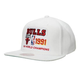 NBA シカゴ・ブルズ キャップ HWC 1991 チャンピオン スナップバック ミッチェル＆ネス/Mitchell & Ness ホワイト
