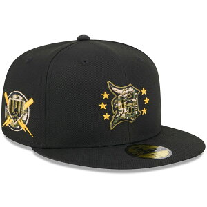 MLB �^�C�K�[�X �L���b�v 2024 �A�[���h�t�H�[�X�f�[ On-Field 59FIFTY Fitted Hat �j���[�G��/New Era �u���b�N