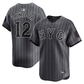 MLB フランシスコ・リンドール メッツ ユニフォーム 2024 シティーコネクト リミテッド Player Jersey ナイキ/Nike グラファイト