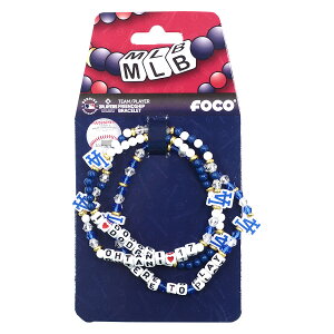 MLB 大谷翔平 ドジャース アクセサリー 3 Pack Player Friendship Blacelet FOCO oh24gd