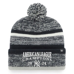 MLB �����L�[�X �L���b�v 2024 �A�����J�����[�O�D���L�O Northward Cuffed Knit Hat with Pom 47Brand �l�C�r�[