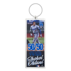 MLB 大谷翔平 ドジャース キーホルダー 50/50達成記念 Acrylic Player Keychain (HR Photo From Front Seat) UPI Marketing