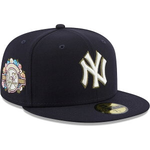 MLB �����L�[�X �L���b�v �yNY���t�z100���N�L�O Side Patch Fitted Cap �j���[�G��/New Era �l�C�r�[