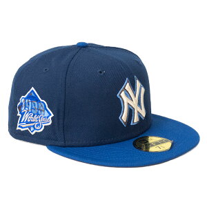 MLB �����L�[�X �L���b�v �yNY���t�z���[���h�V���[�Y1999 Side Patch Fitted Cap �j���[�G��/New Era �l�C�r�[ / ���C����