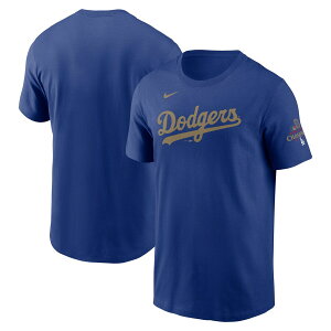�y�C�O���f���zMLB �h�W���[�X T�V���c �S�[���h�R���N�V���� WS2024�D�� Wordmark T-Shirt �i�C�L/Nike ���C����