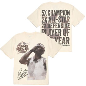 NBA デニス・ロッドマン Tシャツ 【現地買付】Stats Boxy T-Shirt ロッドマンアパレル Rodman Apparel クリーム