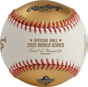MLB �h�W���[�X �{�[�� ���[���h�V���[�Y2025�D���L�O Logo Gold Baseball �P�[�X�t�� Fanatics Authentic
